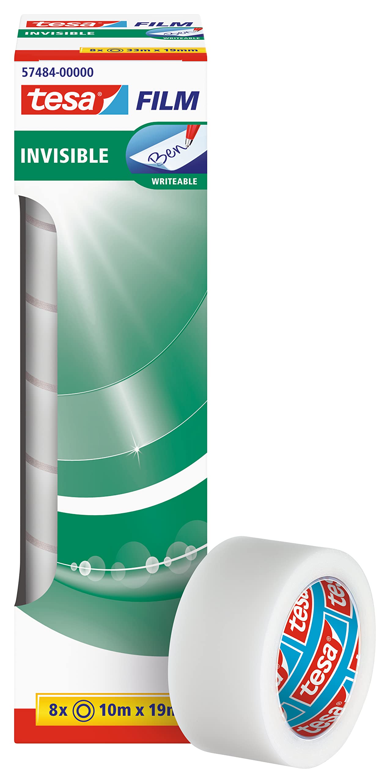 TEAC tesafilm Invisible Turm 8 x 10m x 19mm