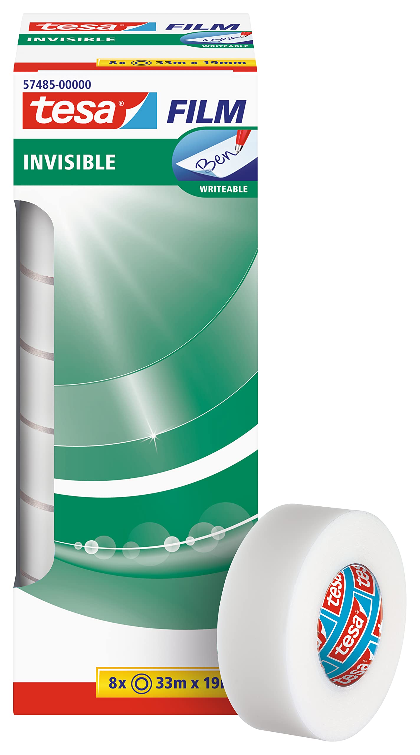 TEAC tesafilm Invisible Turm 8 x 33m x 19mm