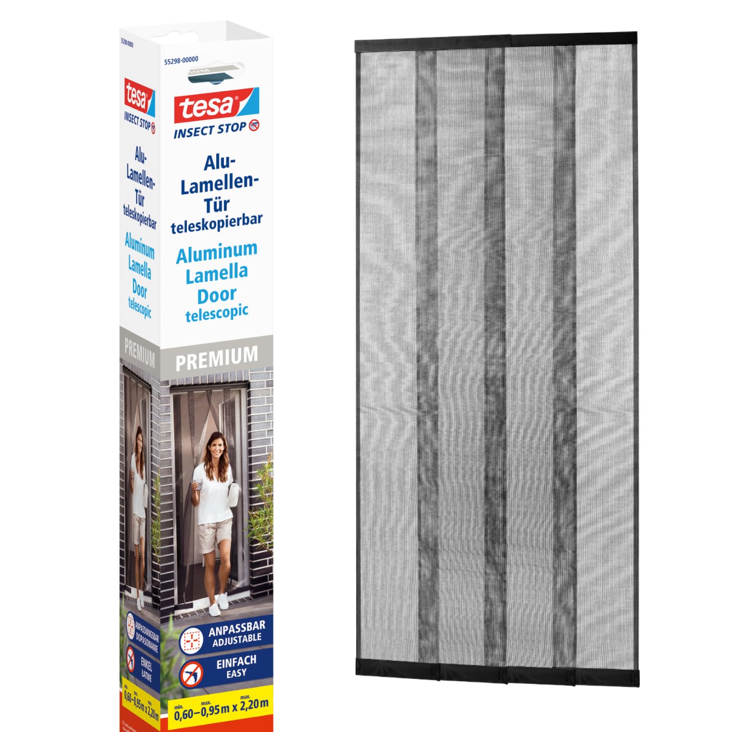 TEAC tesa Alu-Lamellentür 0.95m x 2.20m anthrazit