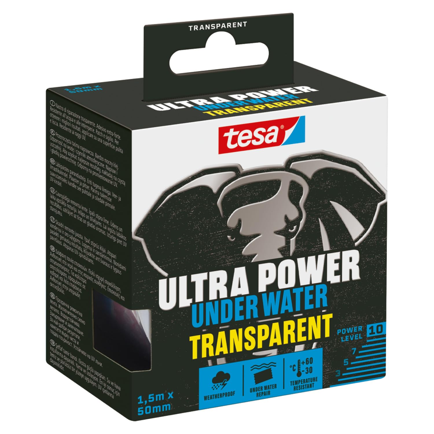 TEAC tesa Ultra Power Under Water Band 1.5m 50mm transparent