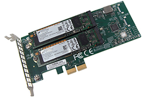 Fujitsu FUJITSU PDUAL CP100 FH/LP M.2 Boot and Adapter card in PCIe FH/LP Formfactor