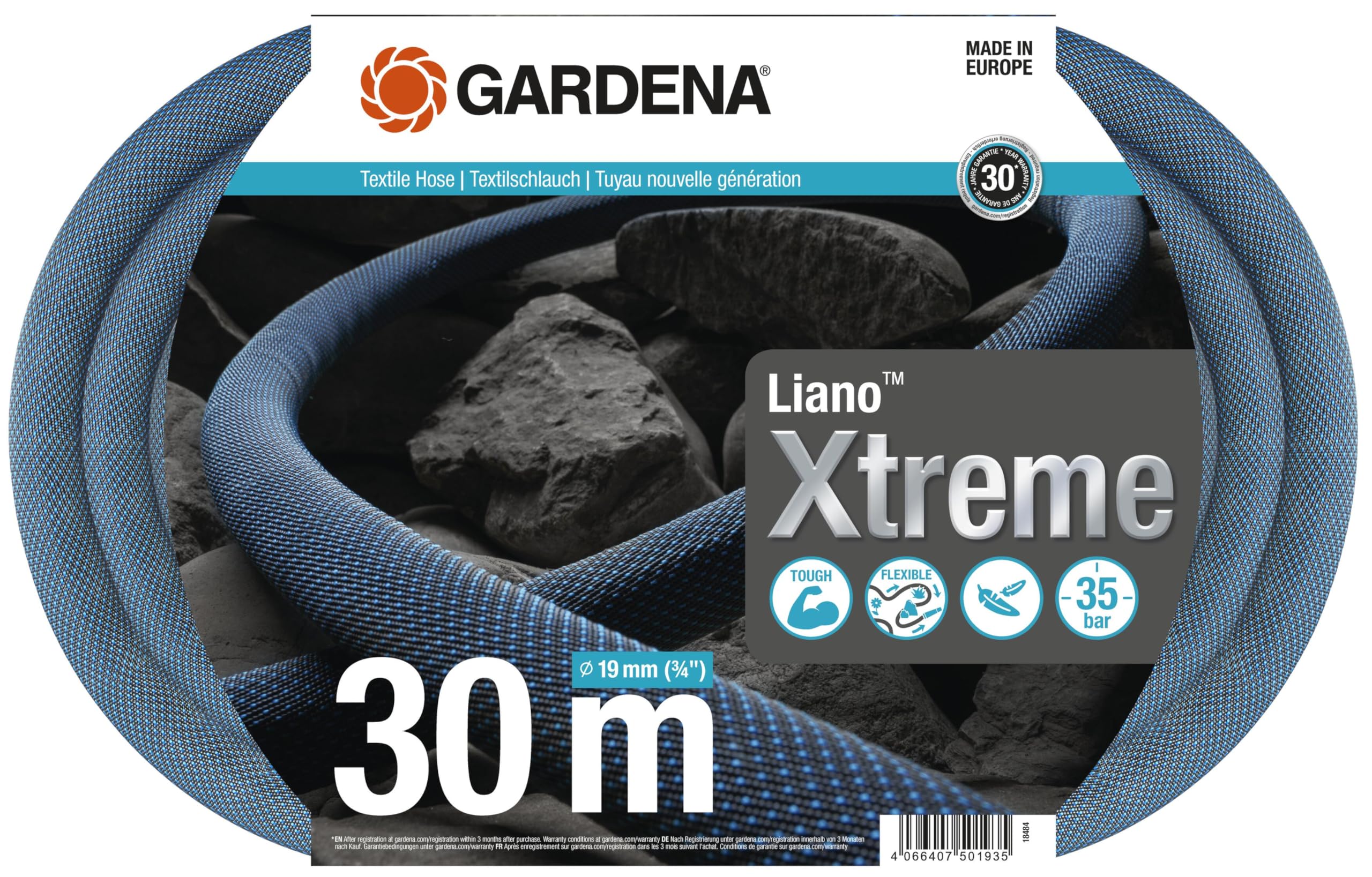 GARDENA Textilschlauch LianoÖ Xtreme 3/4