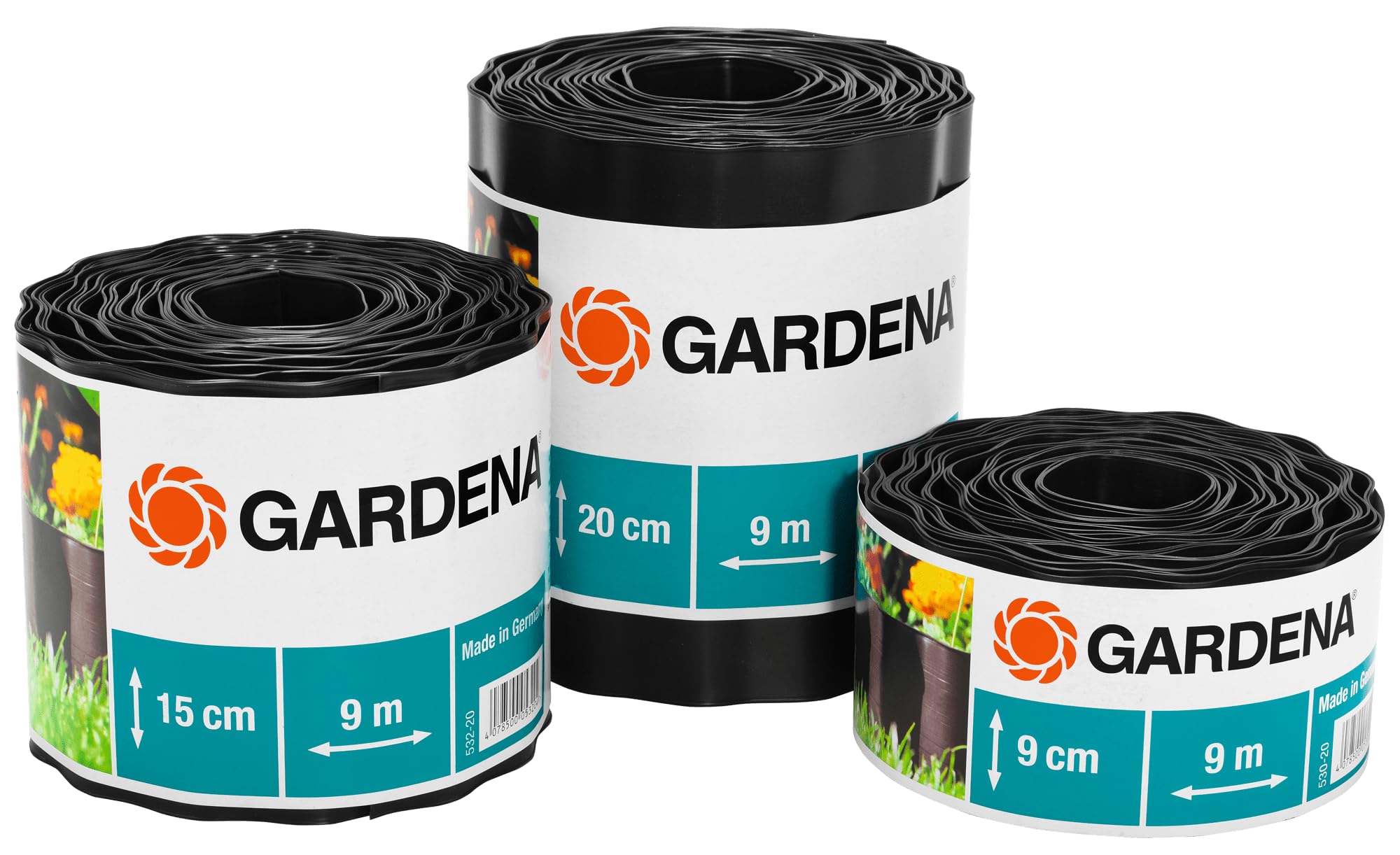GARDENA Beeteinfassung braun Rolle 9 cm hoch 9 m lang