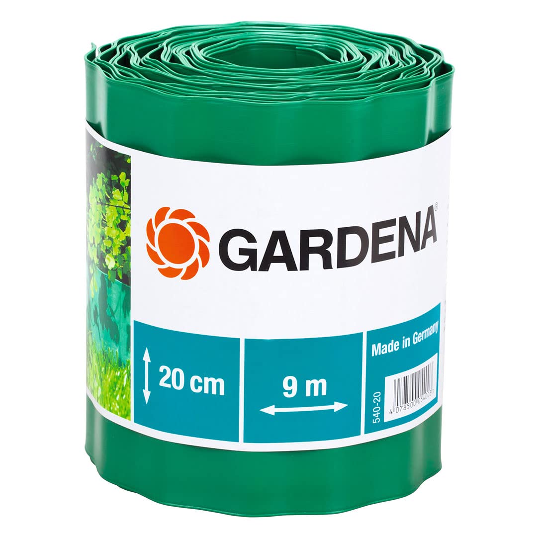 GARDENA Raseneinfassung grün Rolle 20 cm hoch 9 m lang