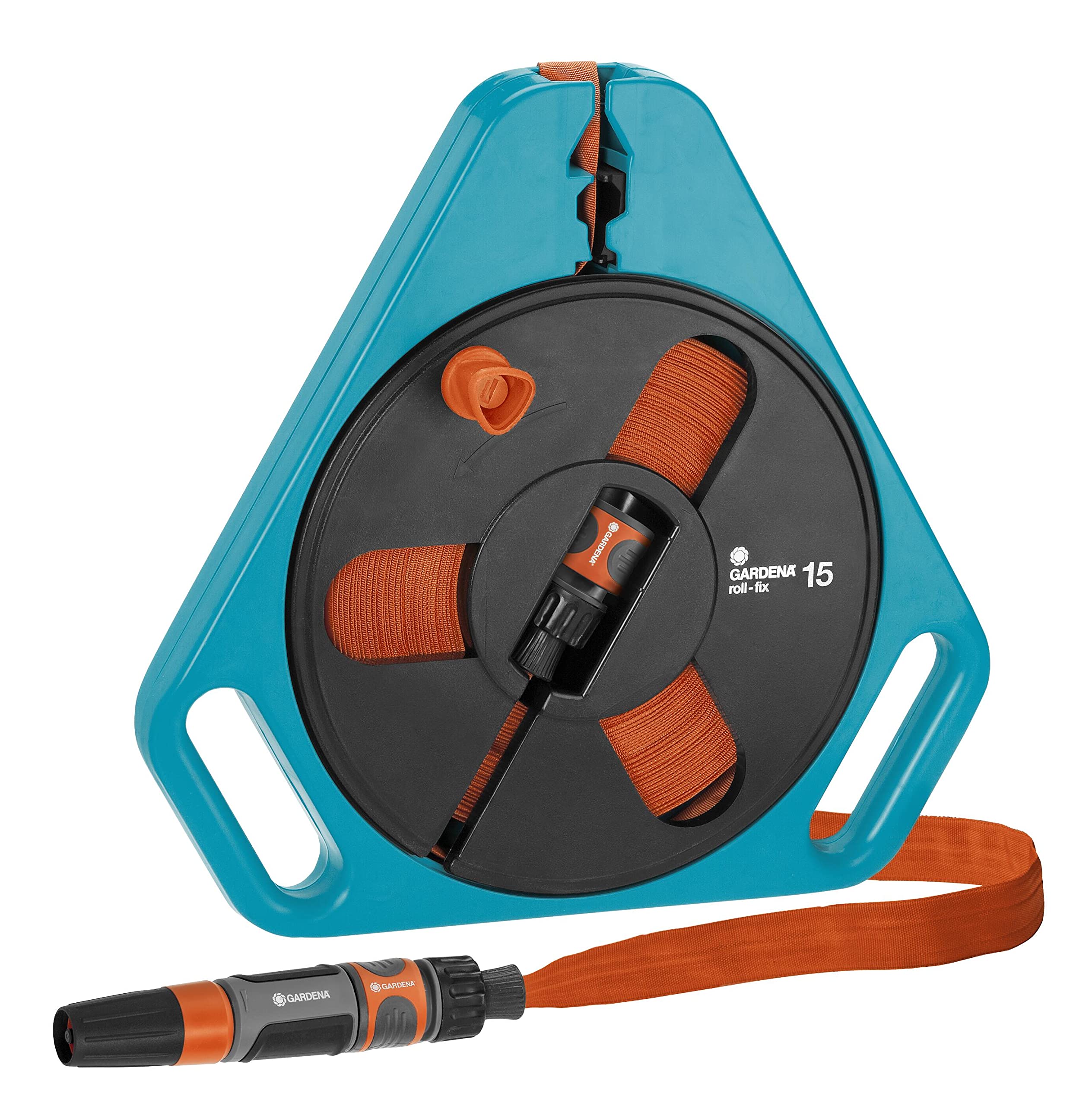 GARDENA roll-fix-Flachschlauch 15 mit Kassette Classic