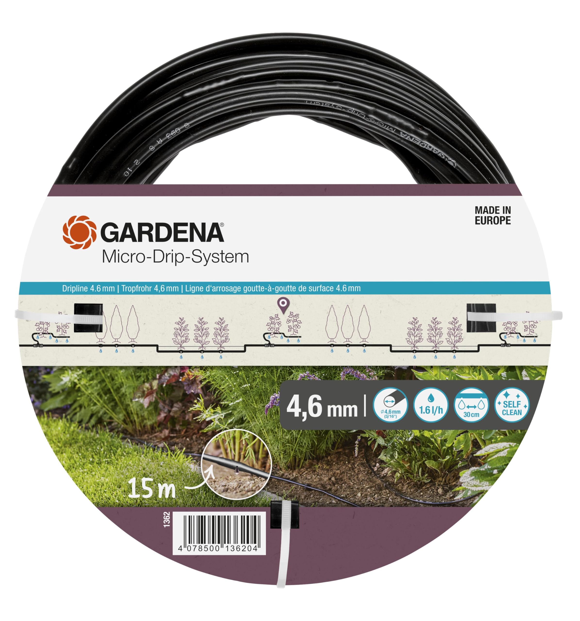 GARDENA MDS Tropfrohr oberirdisch 3/16
