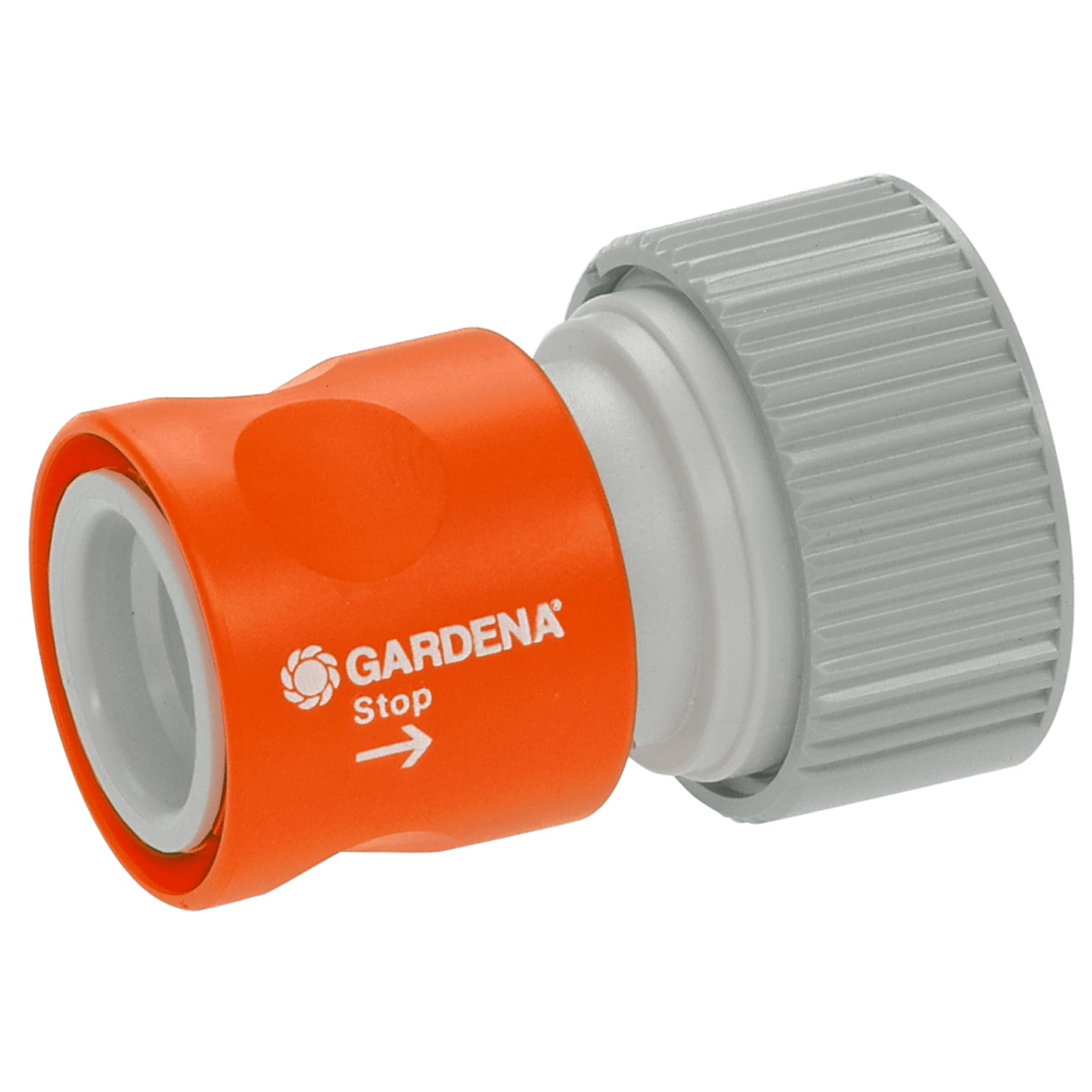 GARDENA Profi-System-Übergangsstück mit Wasserstop verpackt