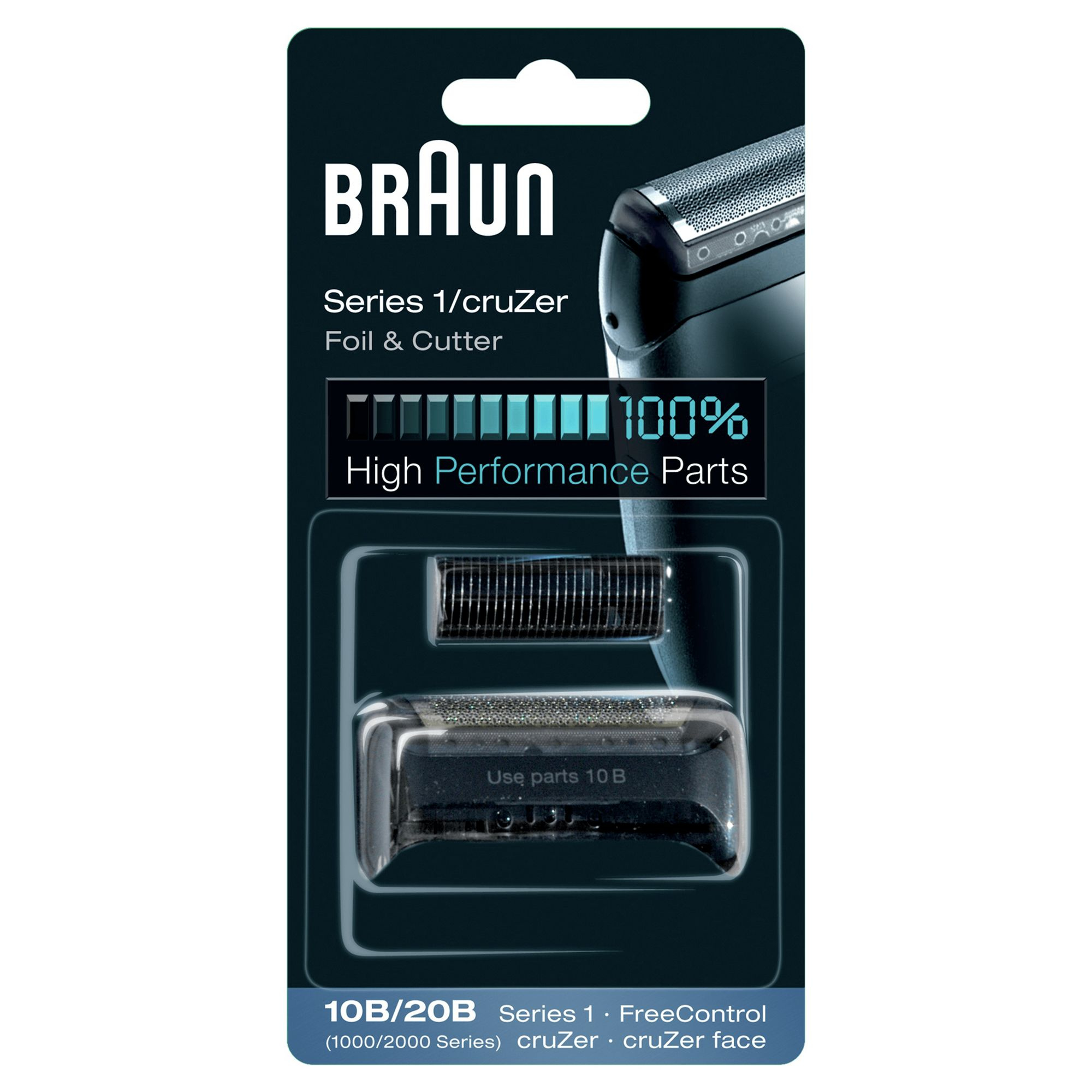 Braun Ersatzscherkopf Kombipack 10B