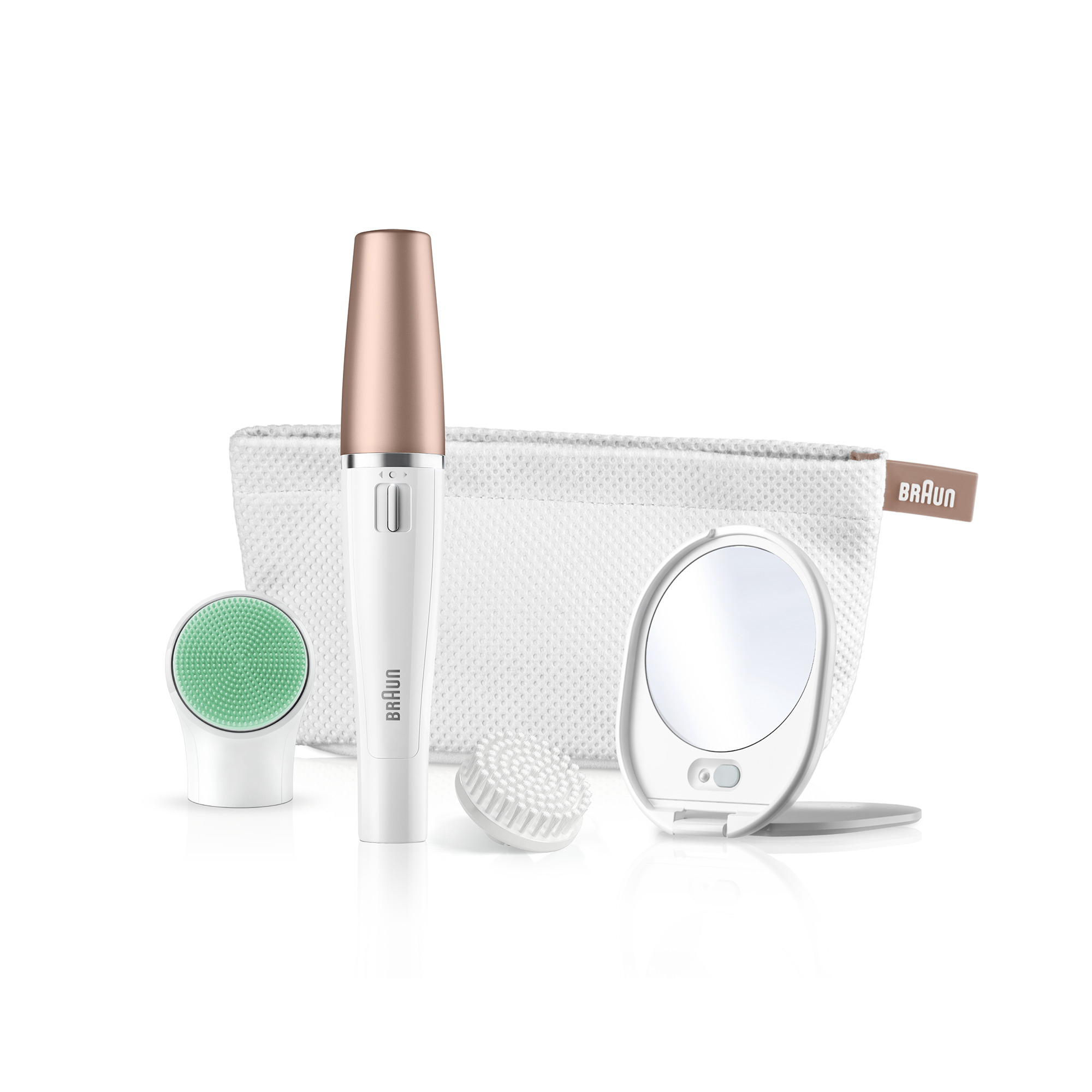 Braun FaceSpa 851V Gesichtsepilierer/-bürste (weiÃ/bronze)