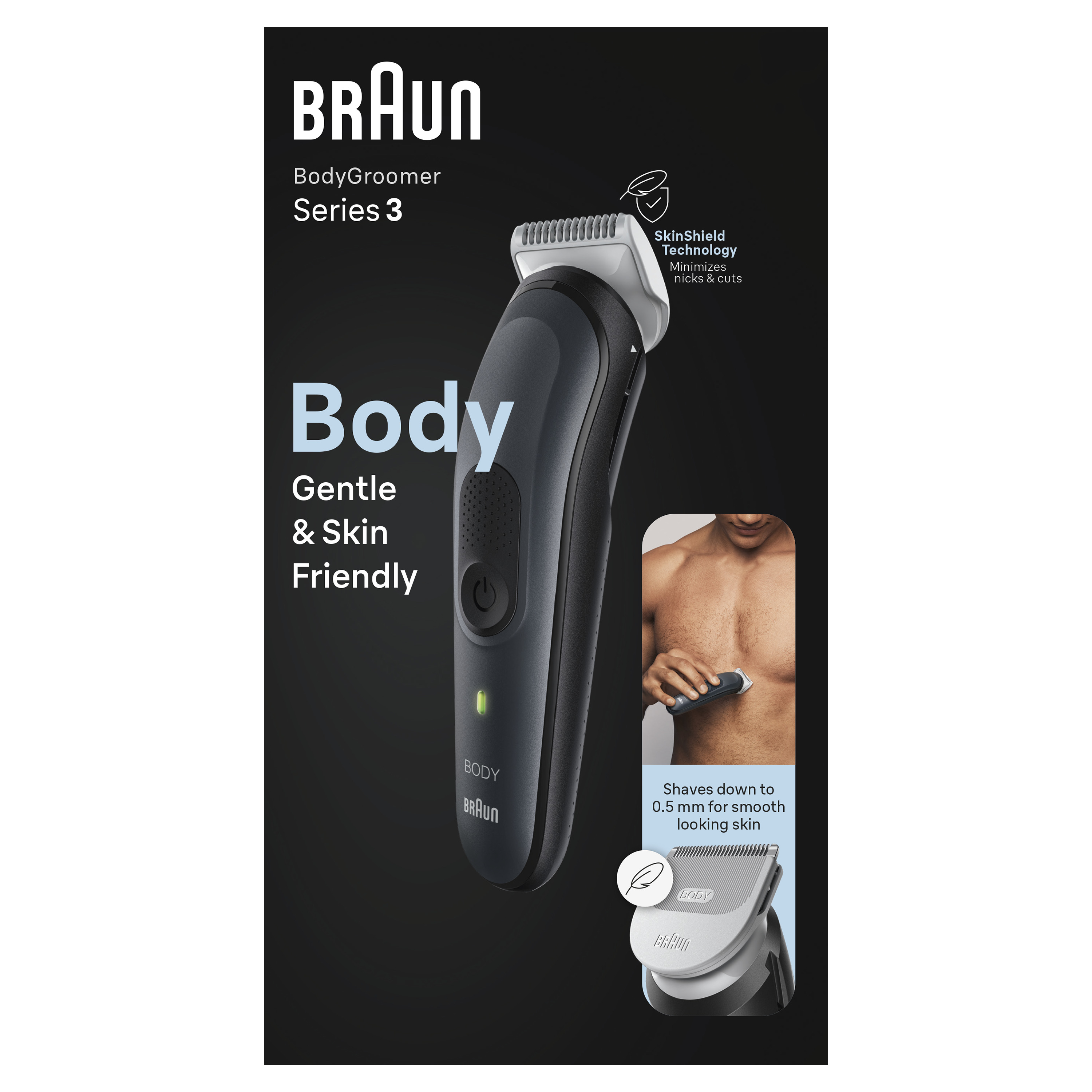 Braun Body Groomer Series 3 BG3340 (schwarz/grau)