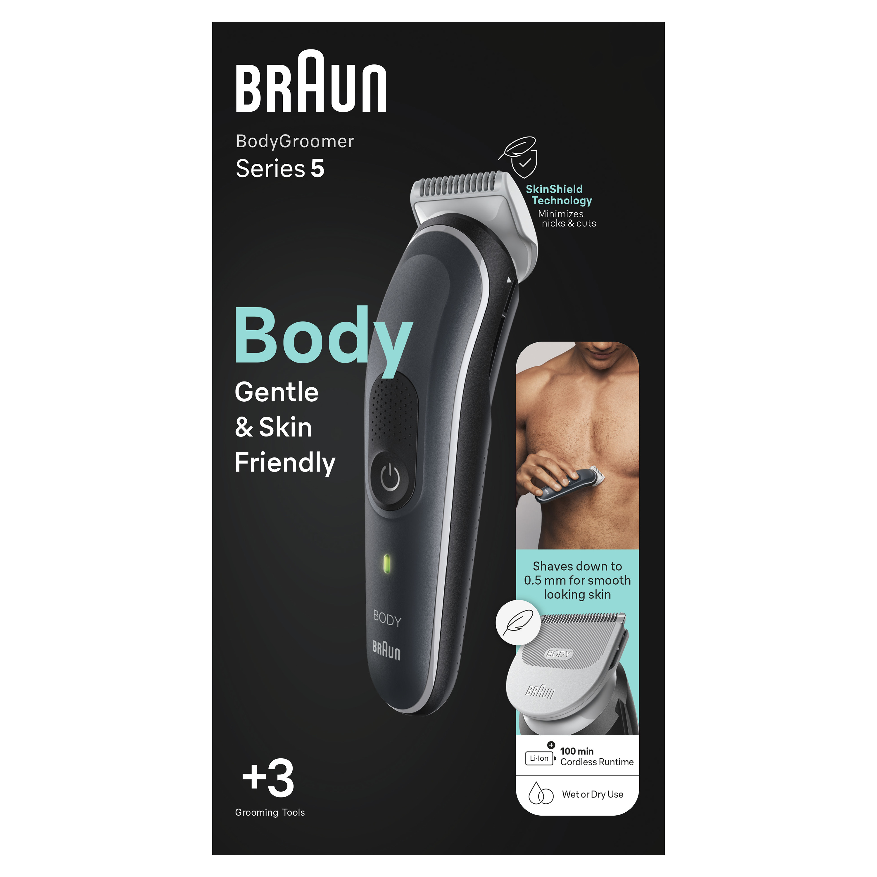 Braun BodyGroomer 5 BG5340 (schwarz/weiÃ)