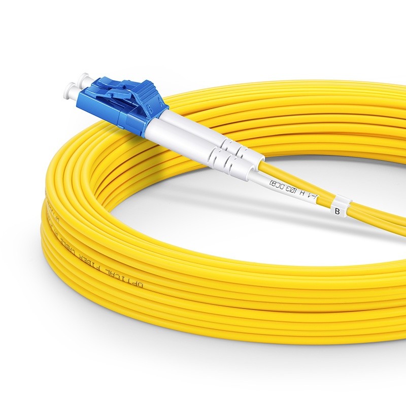 ekivalan Jarretière zip 2,0mm OS2 G652D LC-UPC/LC-UPC LSZH jaune 10m
