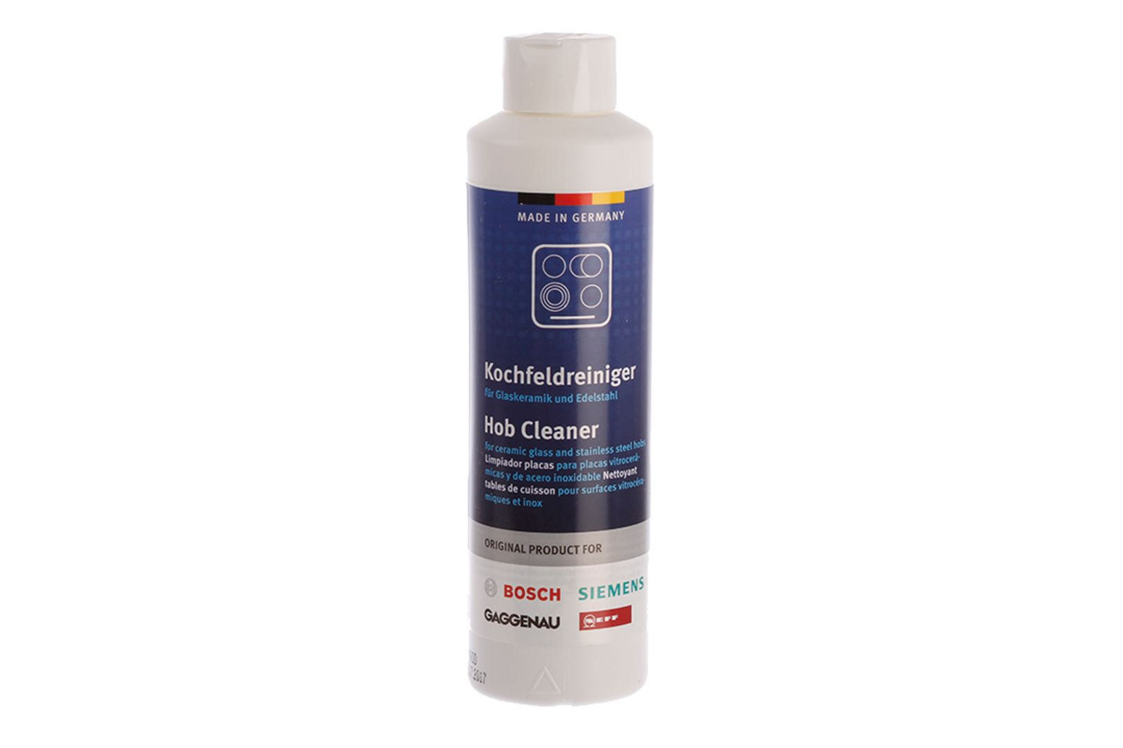 Bosch Nettoyant vitrocéramique pour plaques vitrocéramiques, induction et inox - 250 ml