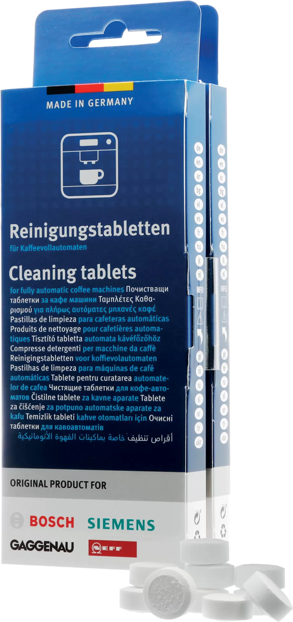 Bosch Pastilles de nettoyage pour machines à café - 20 pièces