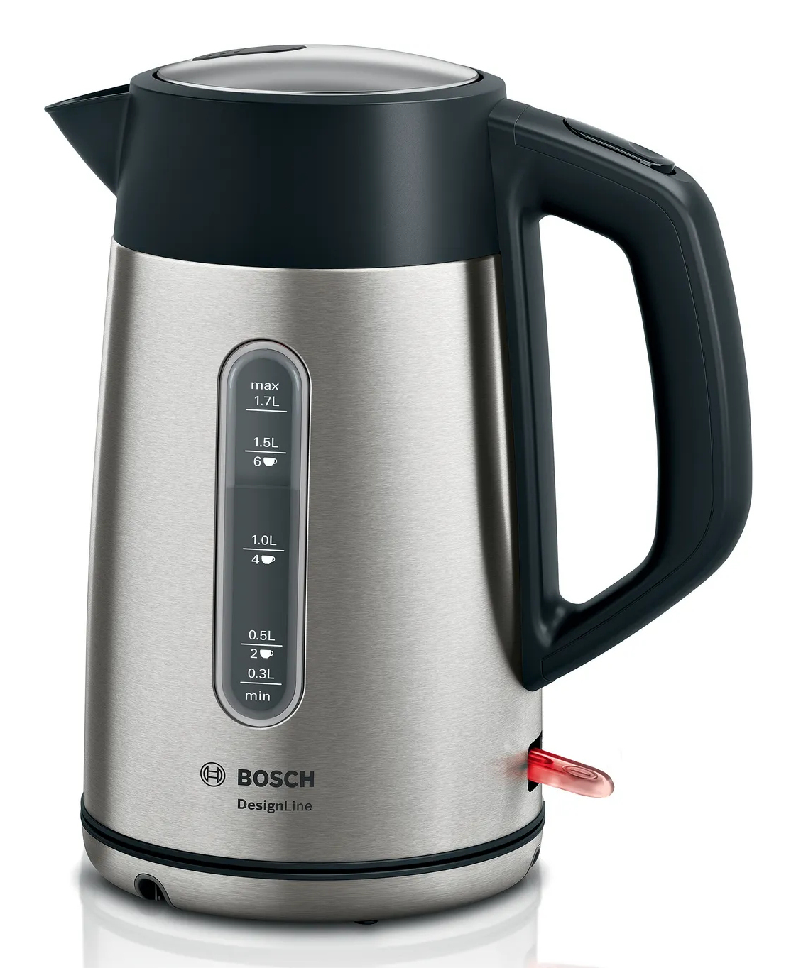 Bosch Wasserkocher DesignLine TWK4P440 (edelstahl/schwarz