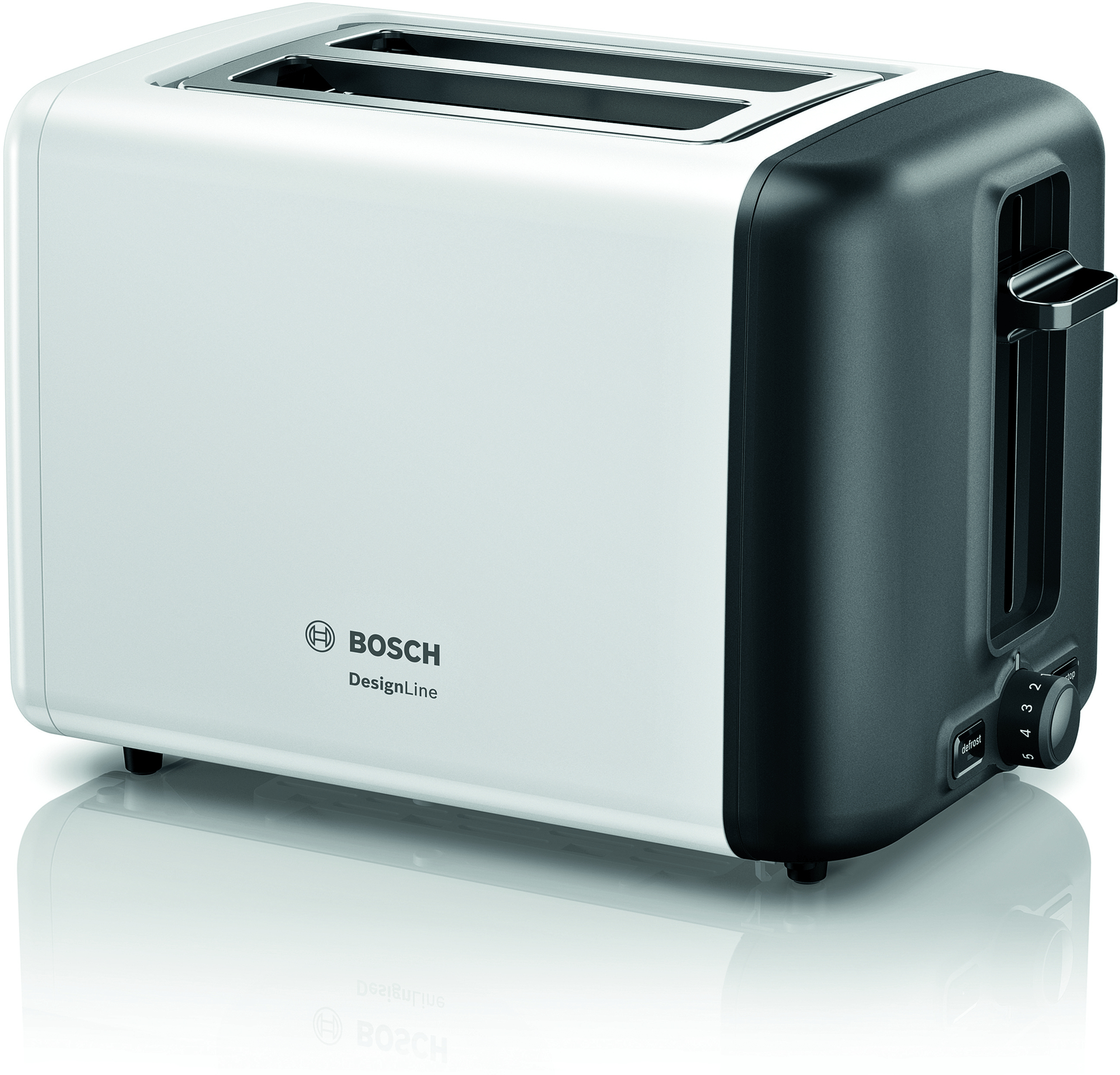 Bosch Kompakt-Toaster DesignLine TAT3P421DE (weiÃ/schwarz