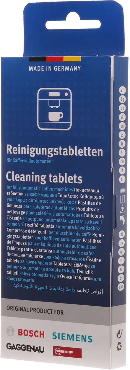 Bosch Tablettes de nettoyage pour machines à café et expresso et bouilloires
