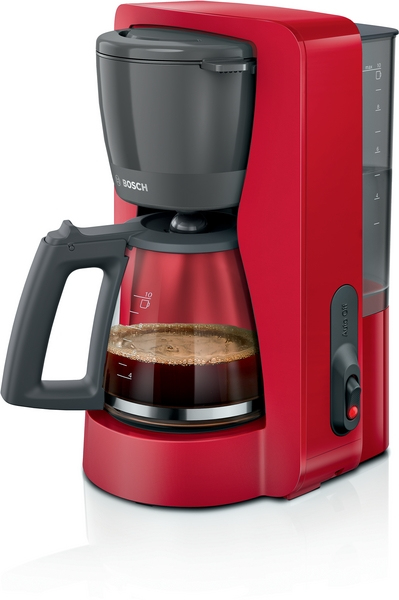 Bosch Cafetière filtre 10/15 tasses Rouge Mat