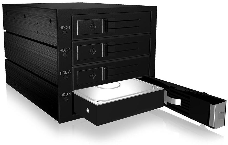 ICY BOX Cadre échangeur 3 x 5.25 pour 4 x SAS/SATA 3.5