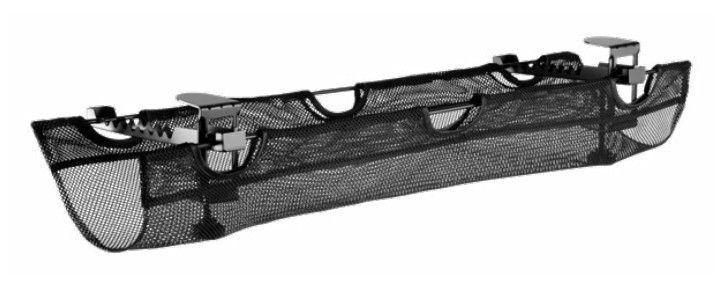 ICY BOX Kabelkanal IcyBox aus Netzgewebe für Schreibtische