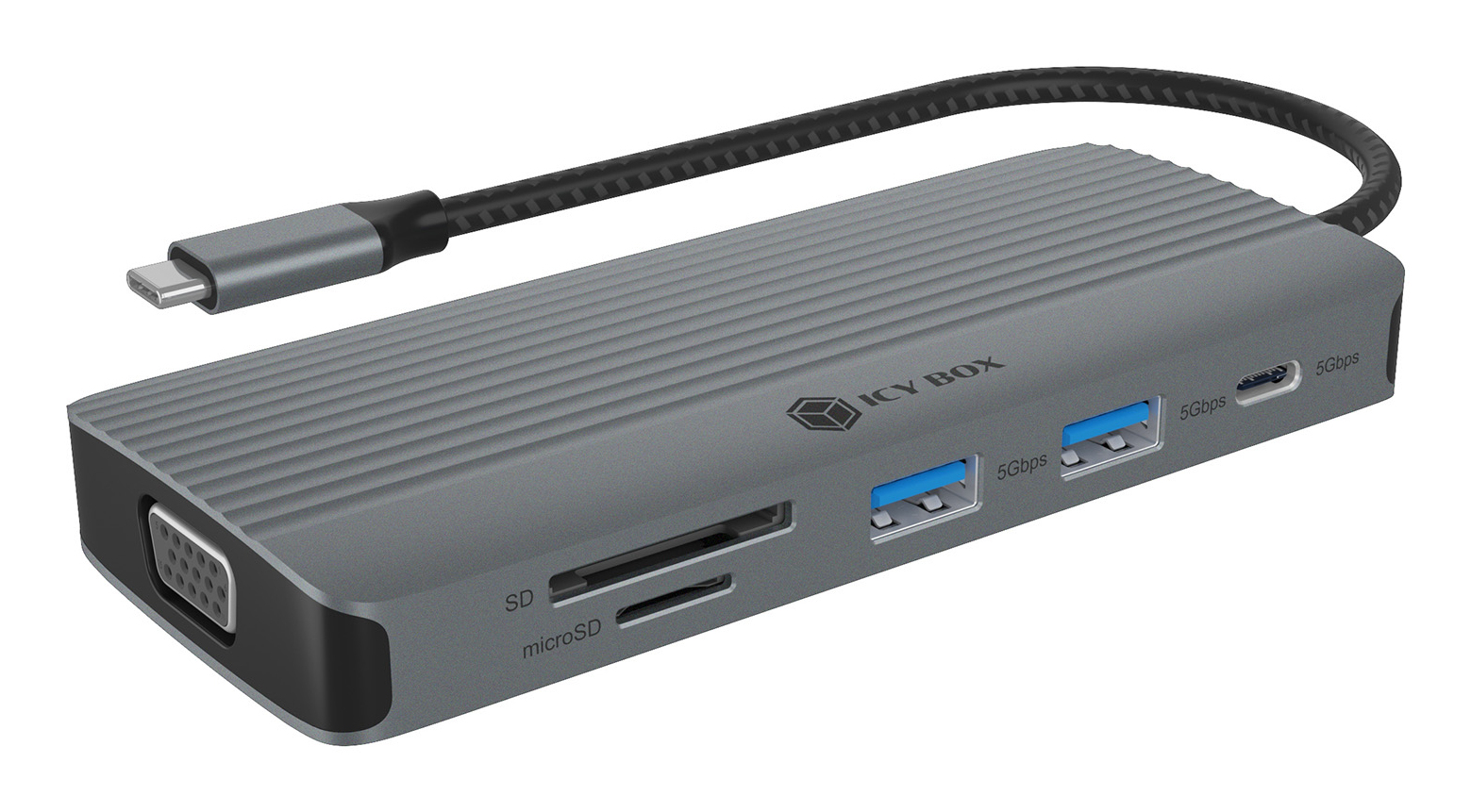 ICY BOX Dockingstation IcyBox PD 10 in 1 1xHDMI 1xVGA USB-C