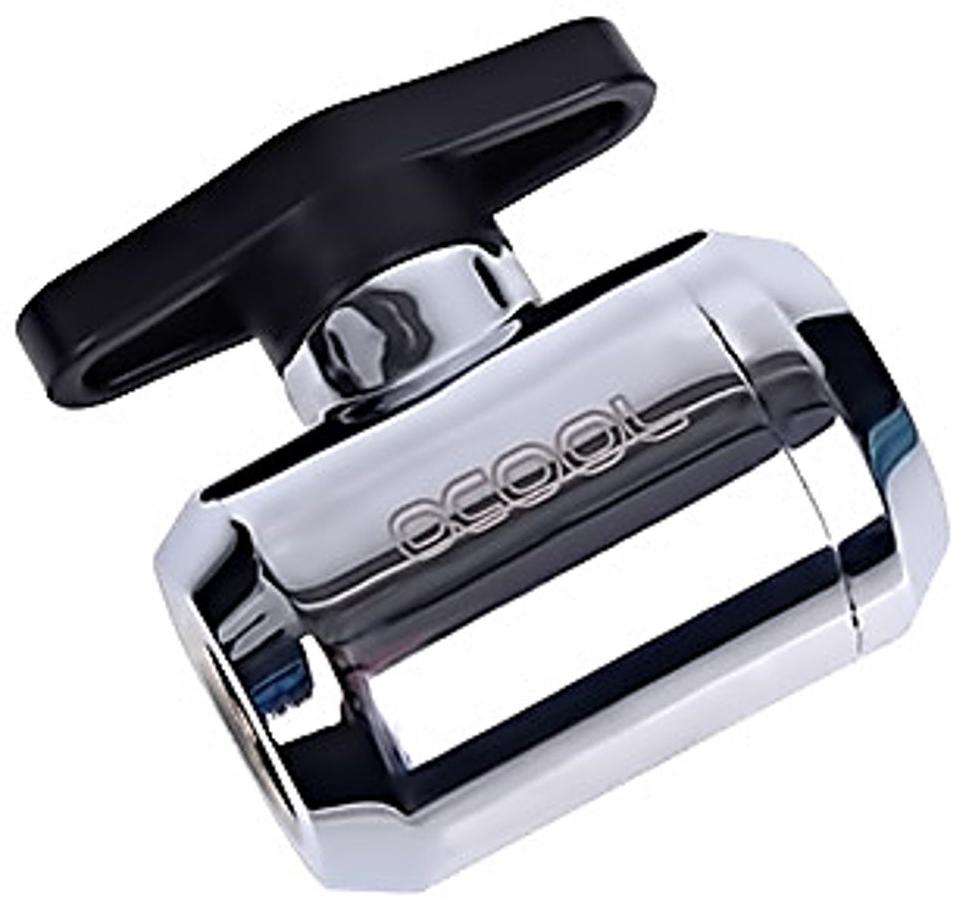 Alphacool Robinet double pour G1/4 Eiszapfen 2-way ball valve G1/4 (Argent)