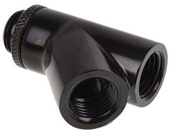Alphacool Raccord Y à 45° pour G1/4 Eiszapfen (Noir)