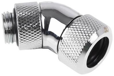 Alphacool Raccord à 45° à compression pour Tube Ø13mm - G1/4 Eiszapfen (Argent)