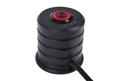 Alphacool Powerbutton avec Taster 19mm rouge beleuchtet