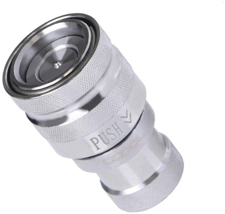 Alphacool Raccord autobloquant Eiszapfen Quick Coupling Femelle G1/4 (Argent)
