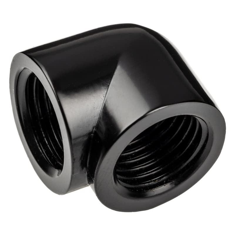 Alphacool Eiszapfen Adapter 90 Degres G1/4 Pouces IG sur G1/4 Pouces IG - noir