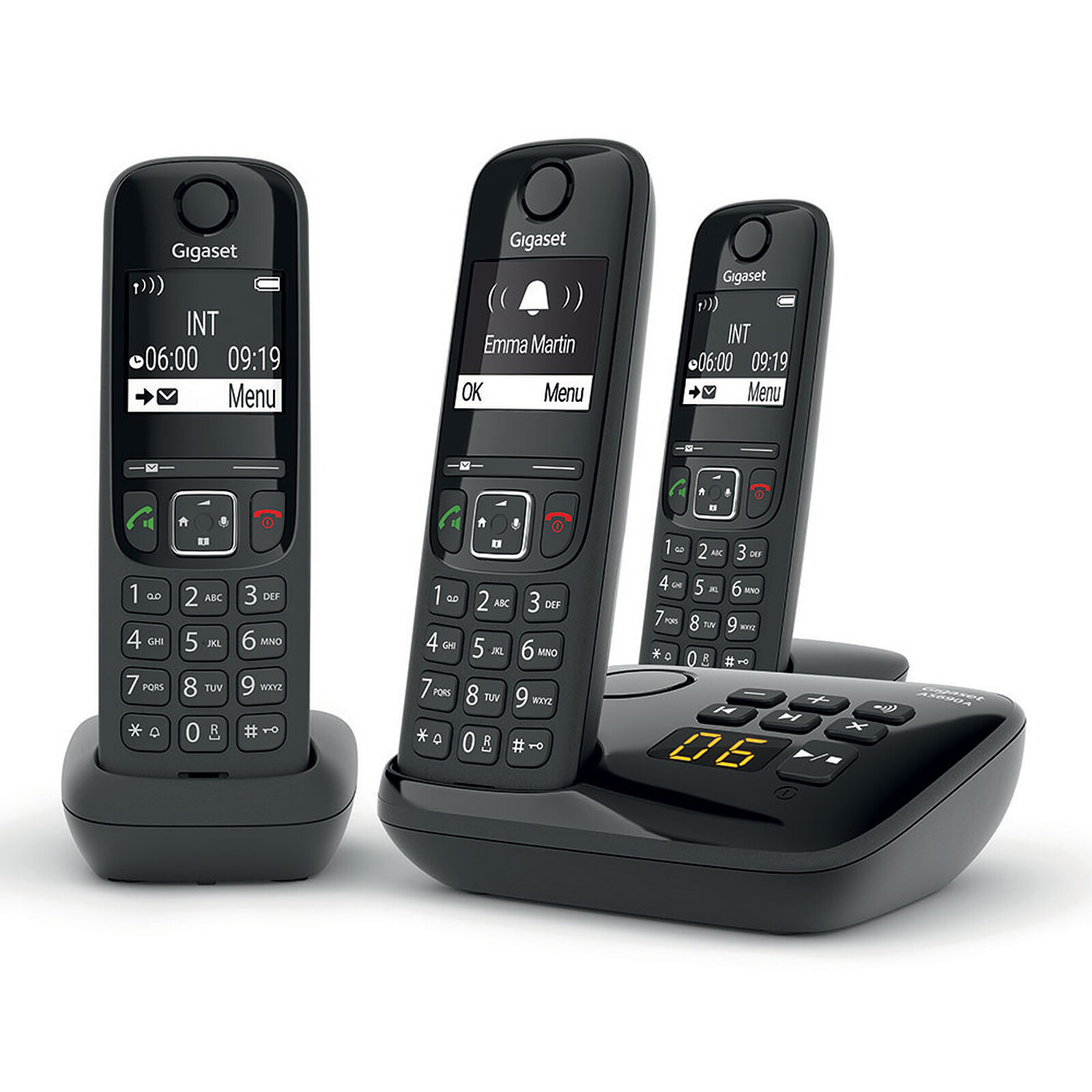 Gigaset AS690 A Trio Noir