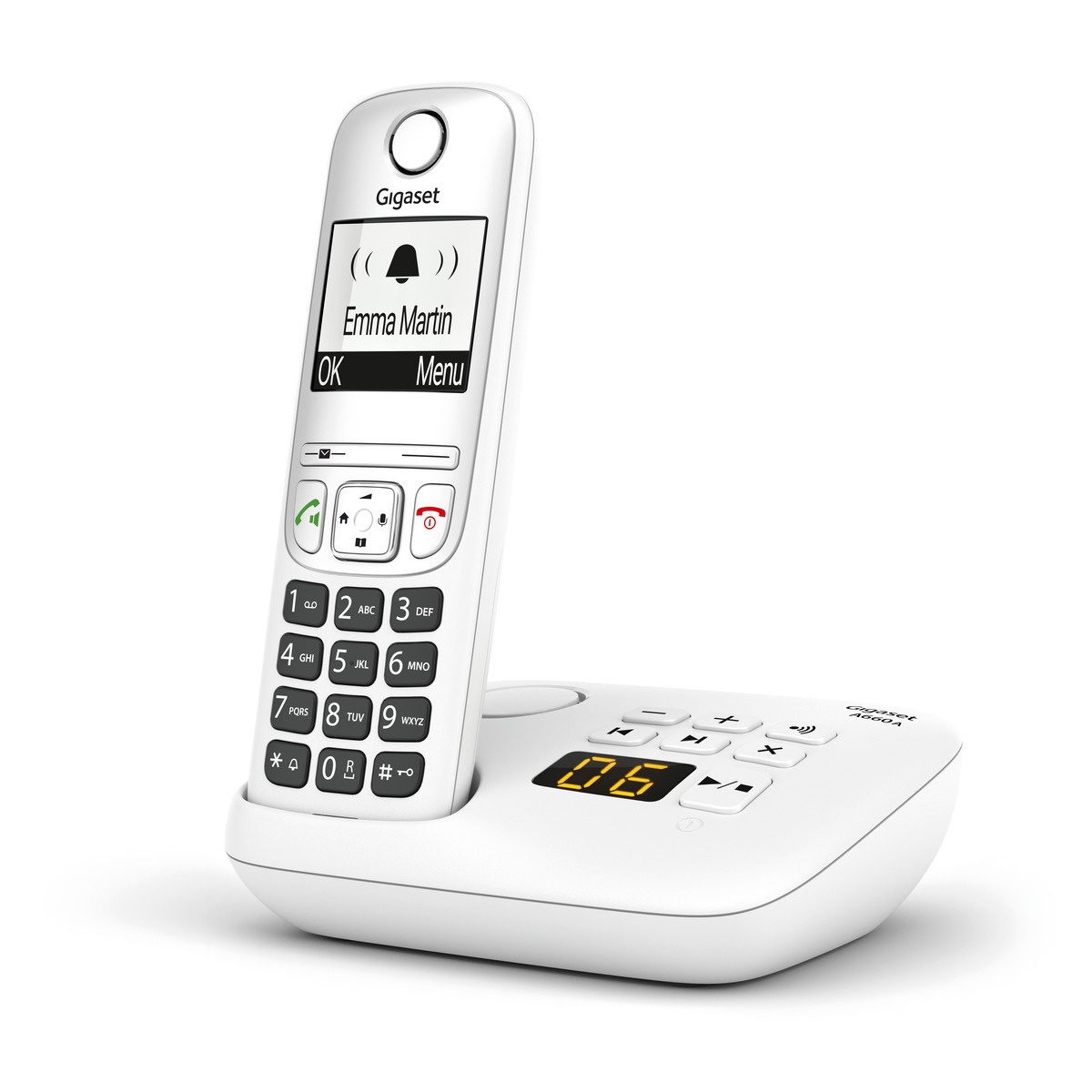 Gigaset Téléphone Fixe A660A Blanc Avec Répondeur