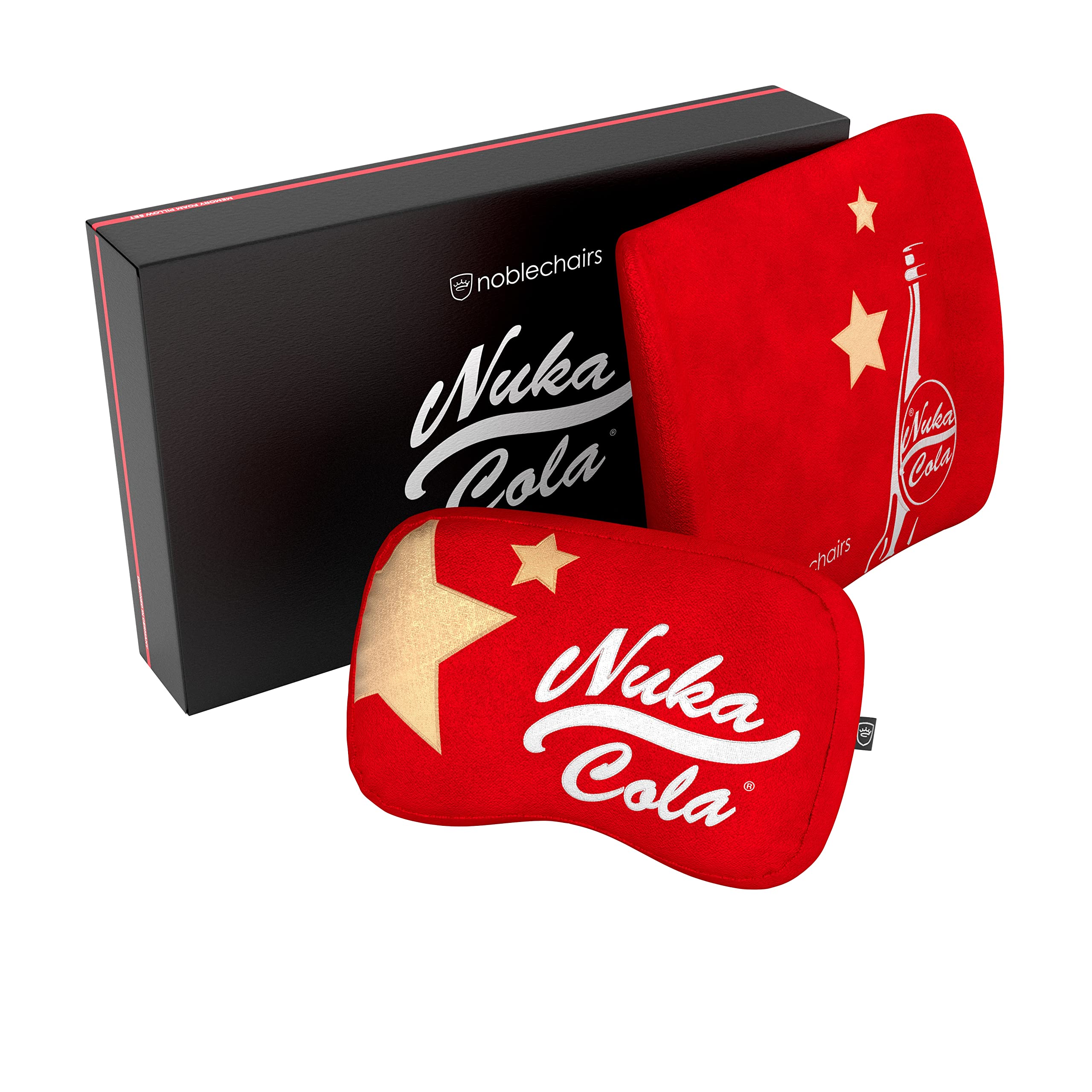 Noblechairs Pack de 2 Coussins pour fauteuil Fallout Nuka-Cola Edition (Rouge)