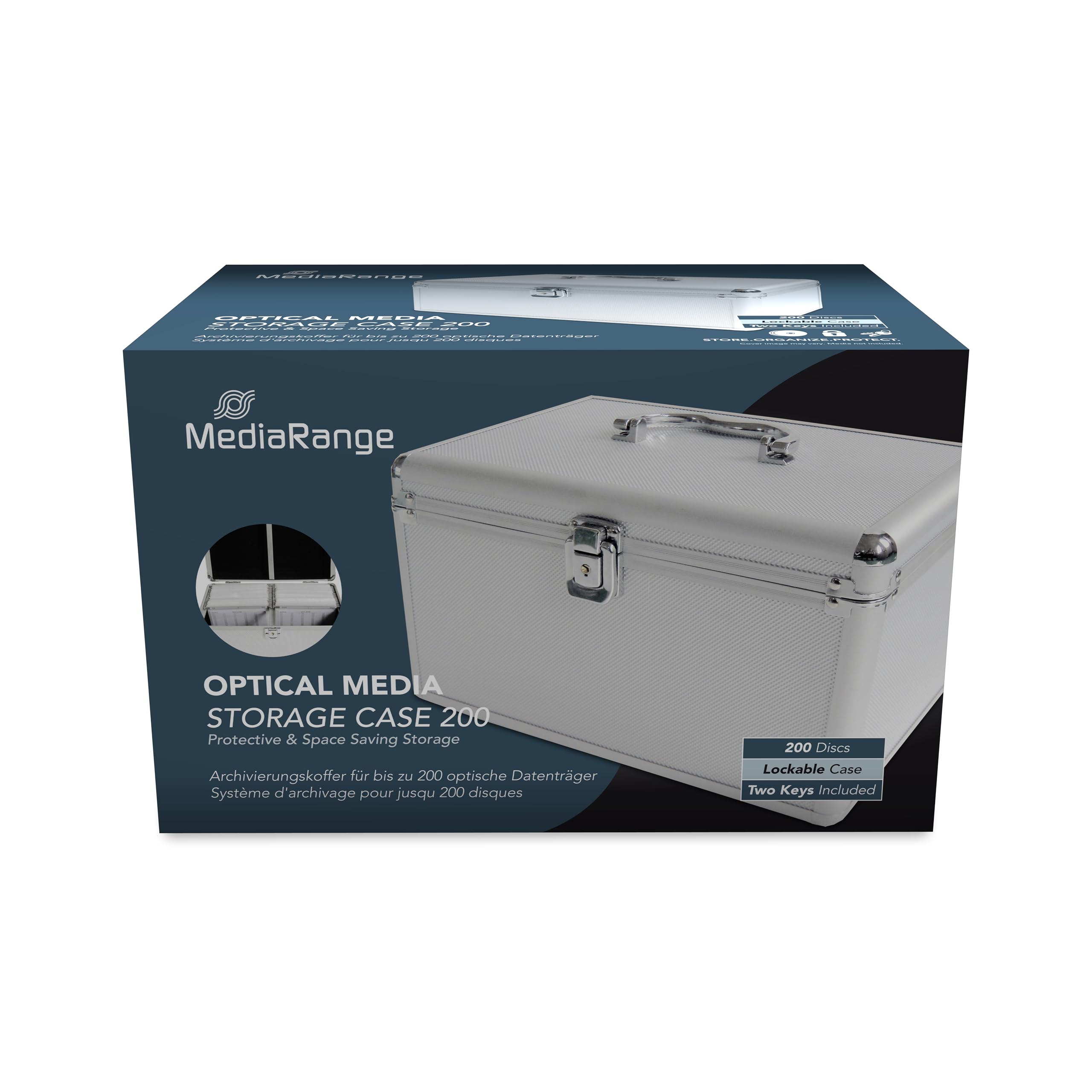 MediaRange CD DJ-Case für 200 CD/DVDs