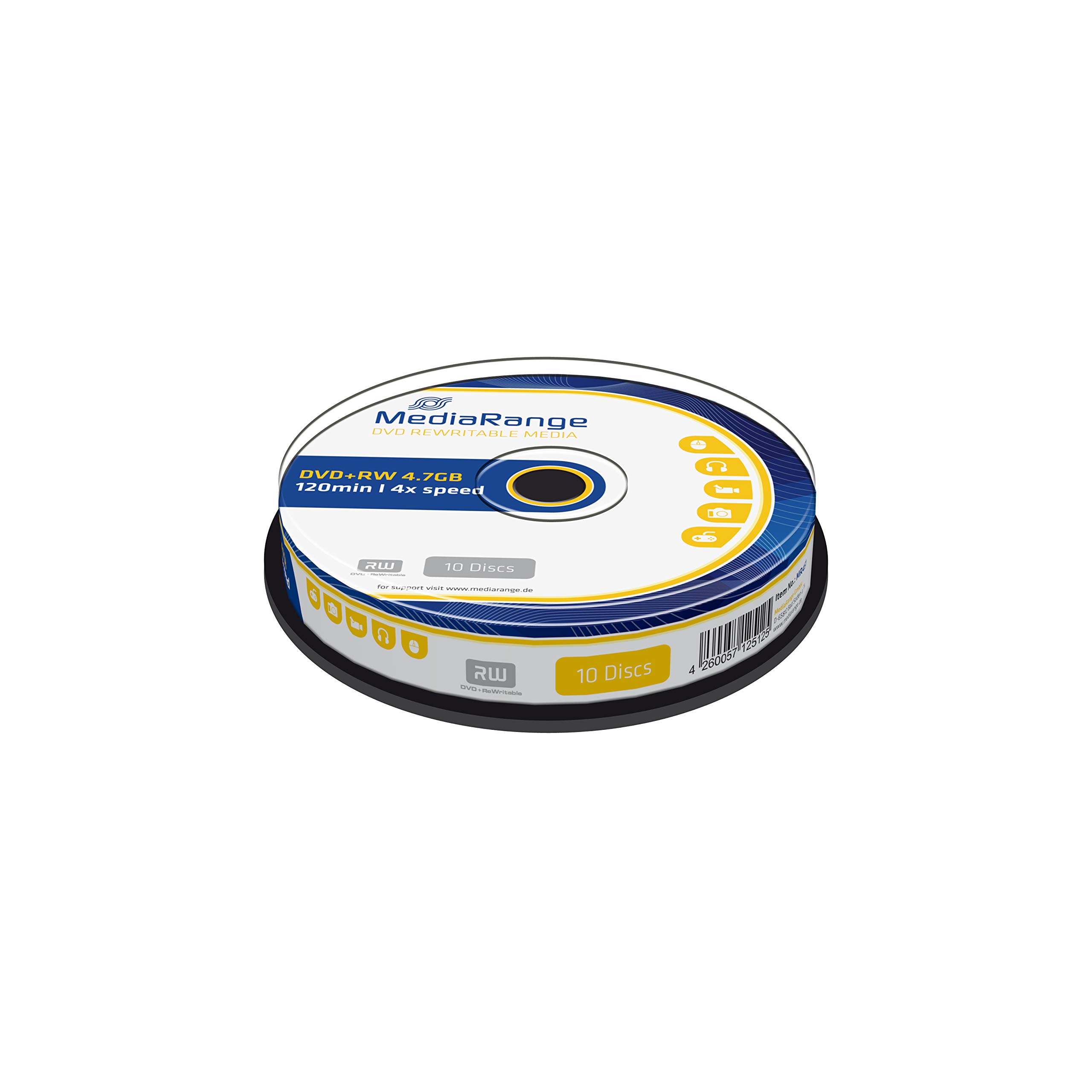 MediaRange DVD+RW 4x 10pcs Spindel