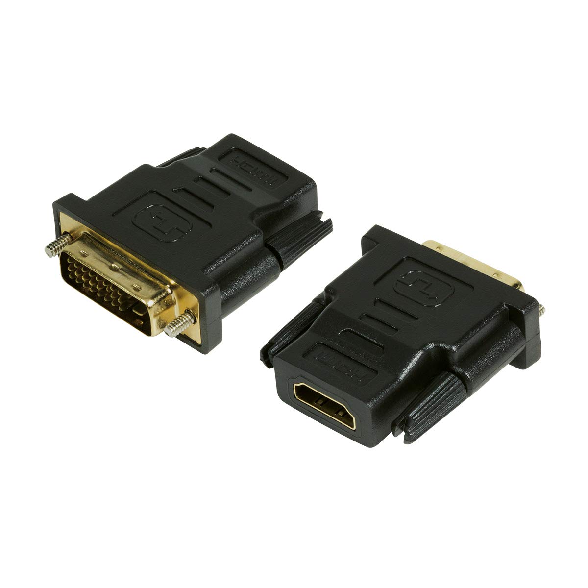 LOGILINK Adaptateur HDMI femelle (Type A) 1.2 vers DVI-D mâle (Noir)