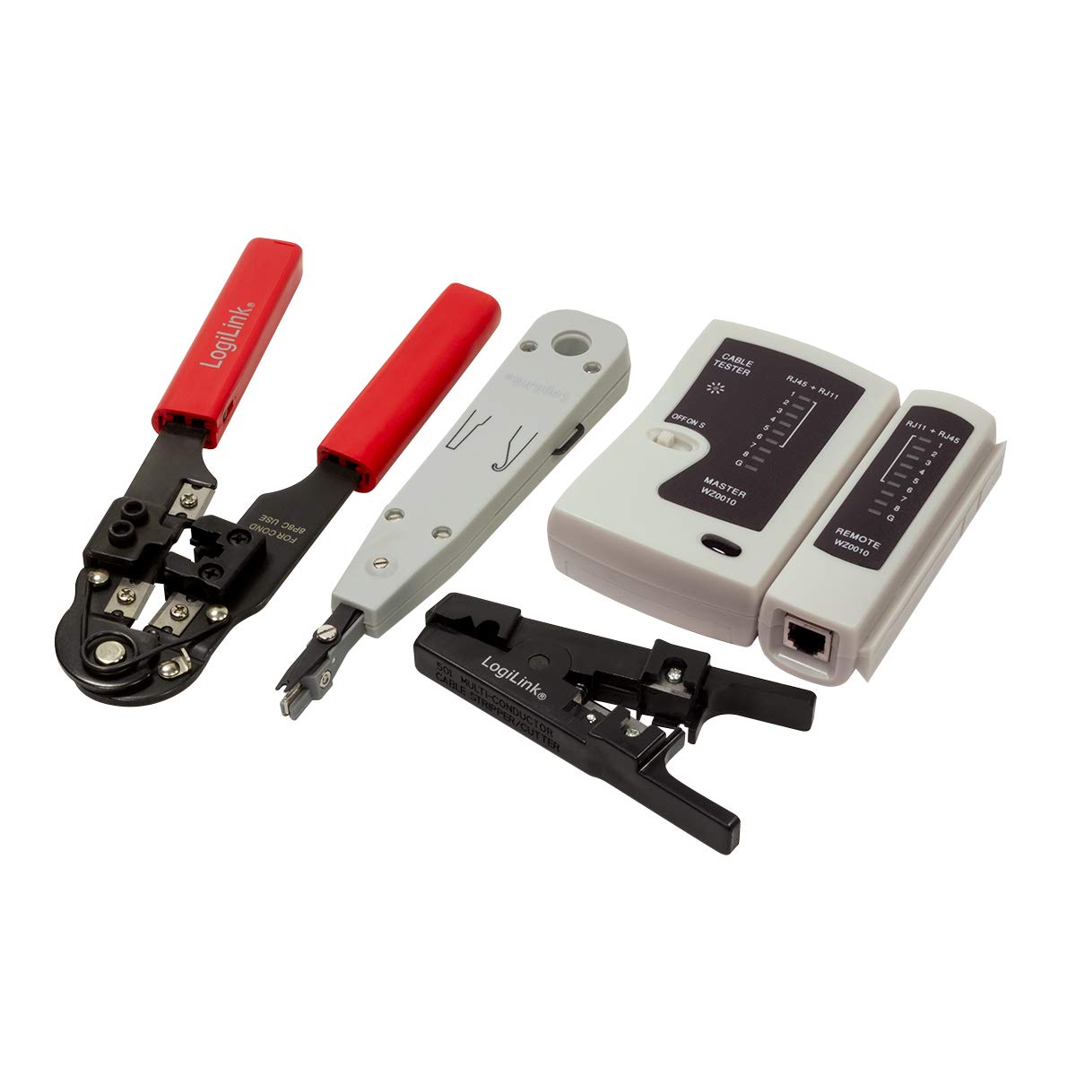 LOGILINK Werkzeug Set RJ45 8P8C mit Tasche 4-teilig retail