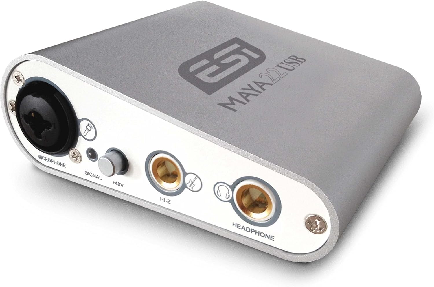 ESI MAYA22 USB Audio-Interface, avec Mikrofon- et Instrumenteneingang