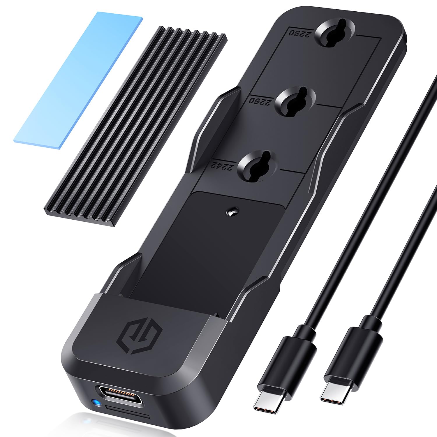 Graugear GRAUGEAR Docking Station für M.2 SSD NVMe/NGFF, Werkzeugfrei