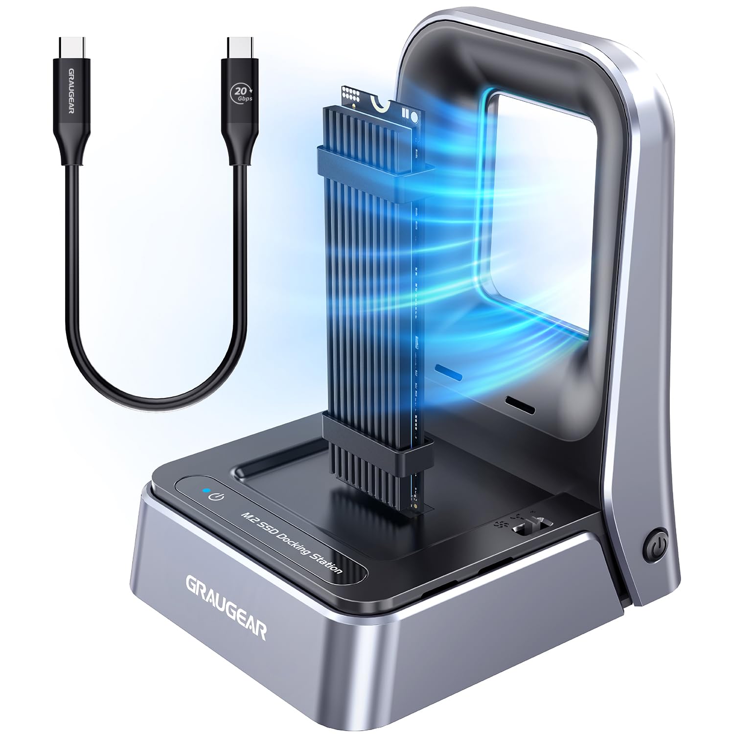 Graugear GRAUGEAR Docking Station 4.0 für M.2 NVMe/NGFF SSD USB 3.2