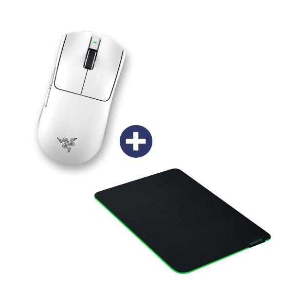 Razer Hero Bundle, Viper V3 Pro + Gigantus M Tapis de souris QWERTY