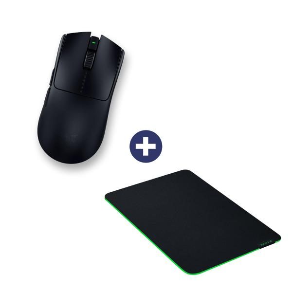 Razer Hero Bundle, Viper V3 Pro + Gigantus M Tapis de souris QWERTY