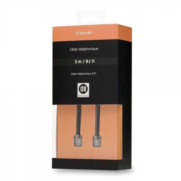 D2 Diffusion C ble RJ11 m le 3 m