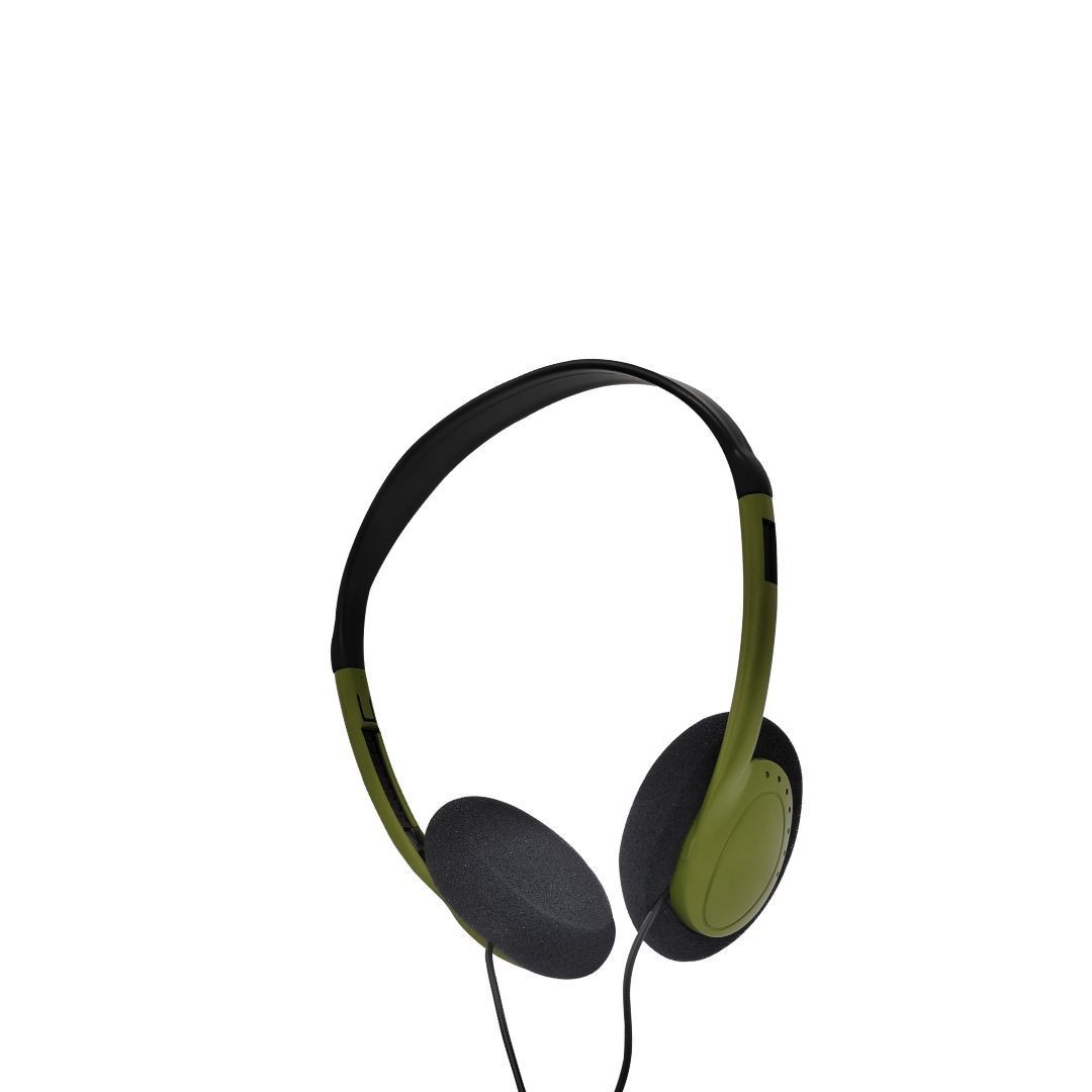WE Casque filaire ONE, 1.2m, connecteur jack, bi-color noir / vert