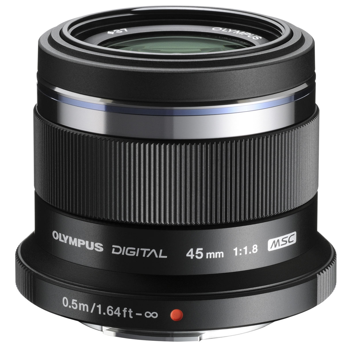 Olympus M.ZUIKO DIGITAL 45mm 1:1.8 monture Micro Four Thirds Noir