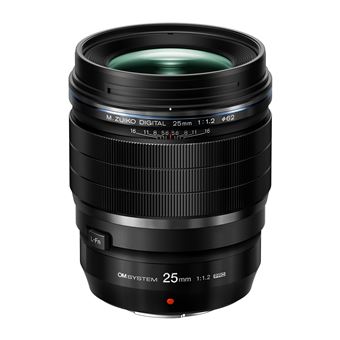 OM System Objectif à Focale fixe M.Zuiko Digital ED 25 mm F1.2 Pro Noir pour Monture Standard Micro 4/3