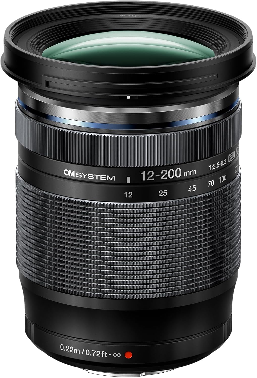 OM System Objectif zoom M.Zuiko Digital ED 12-200 mm f/3.5-6.3 Noir pour Monture Micro 4/3