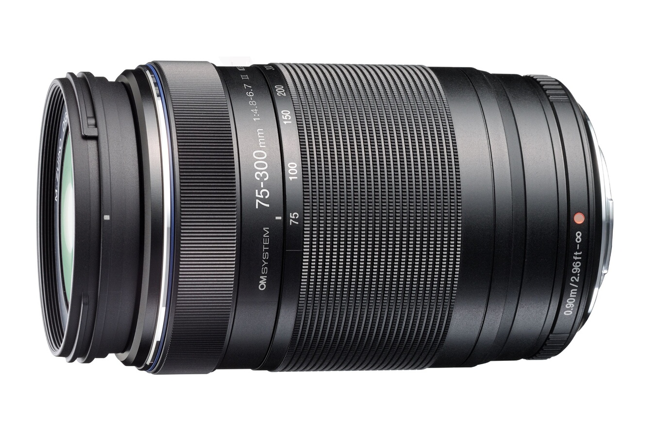 OM System Objectif zoom M.Zuiko Digital ED 75-300 mm f4.8 pour Monture Standard Micro 4/3 Noir