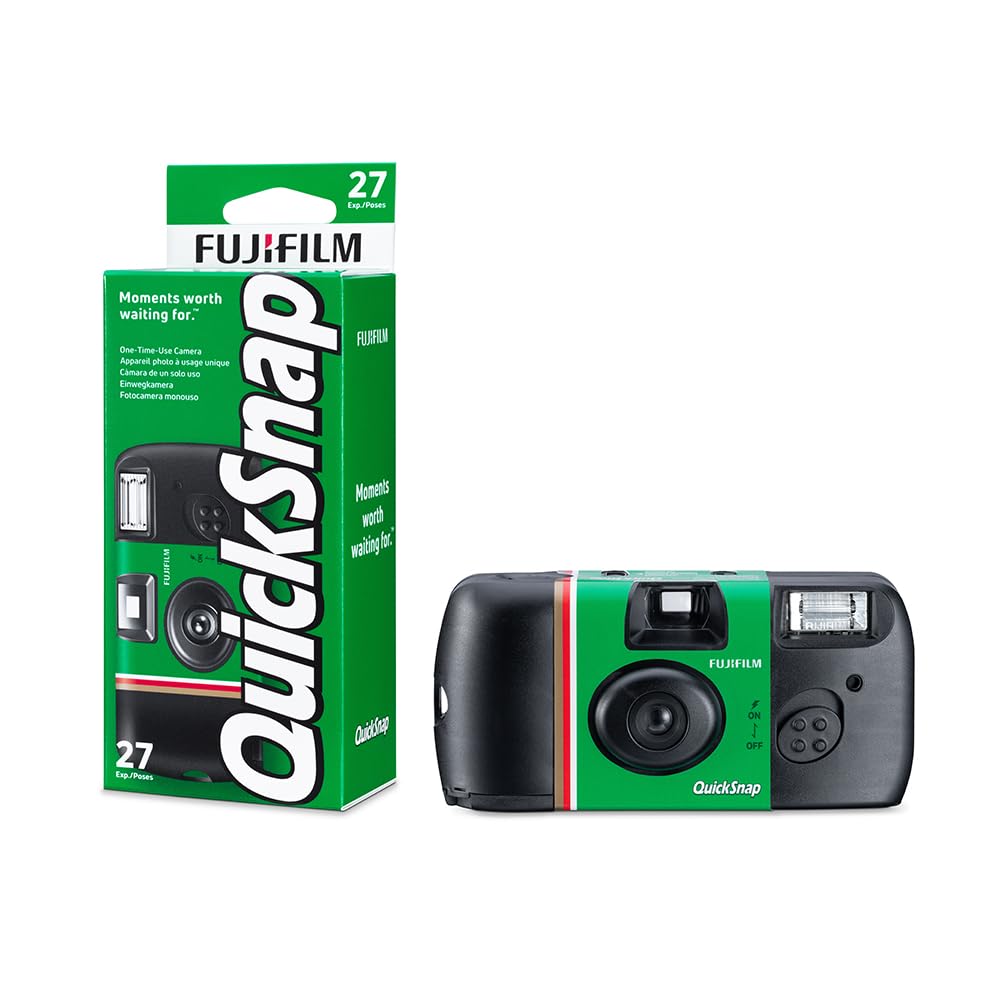 Fujifilm Appareil photo argentique QuickSnap 27 Poses Noir et Vert